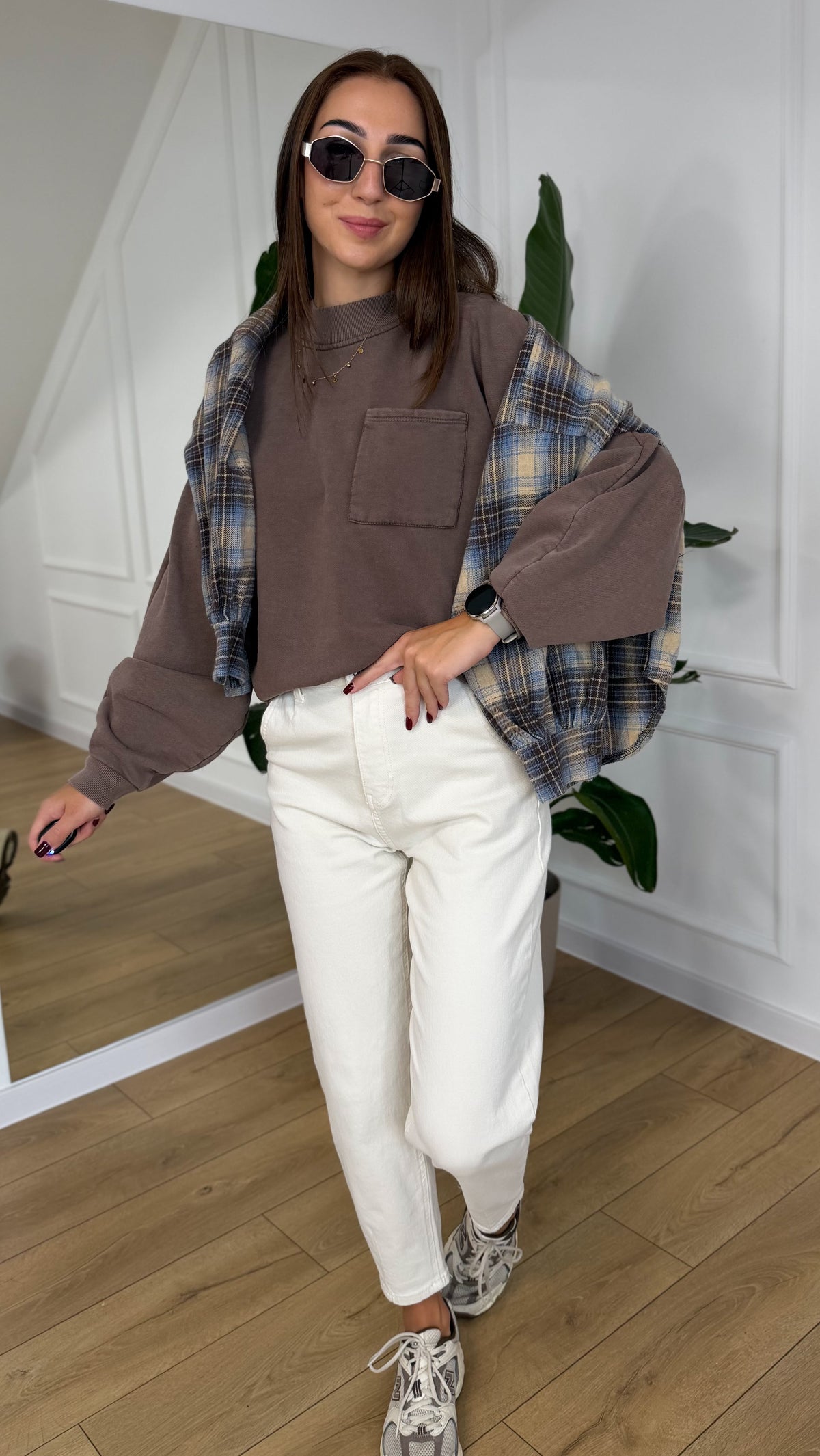 BLUZA AZARA Z KIESZONKĄ RIVA fango