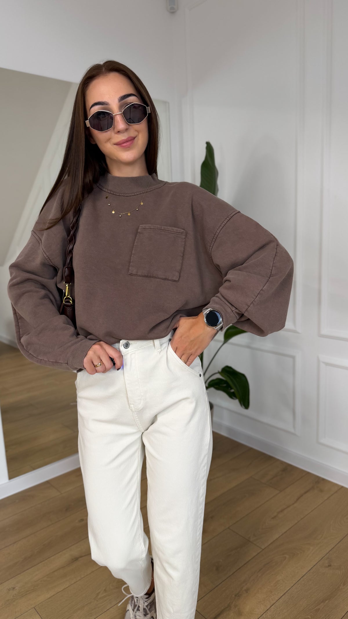 BLUZA AZARA Z KIESZONKĄ RIVA fango