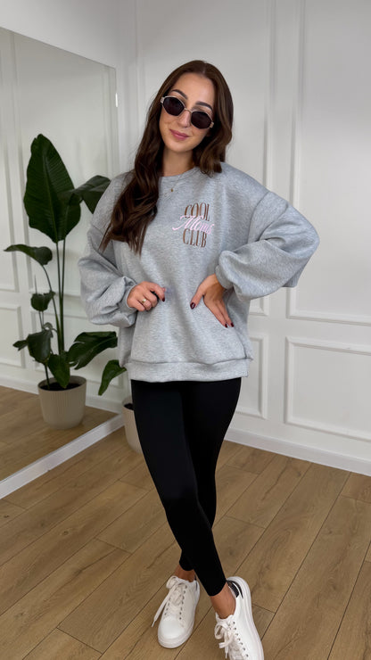 BLUZA COOL MOMS CLUB szara