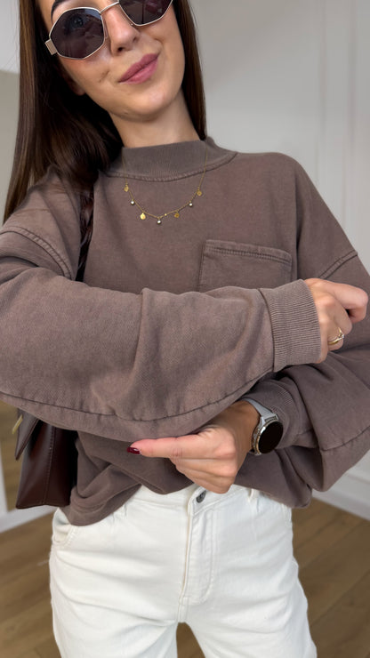 BLUZA AZARA Z KIESZONKĄ RIVA fango