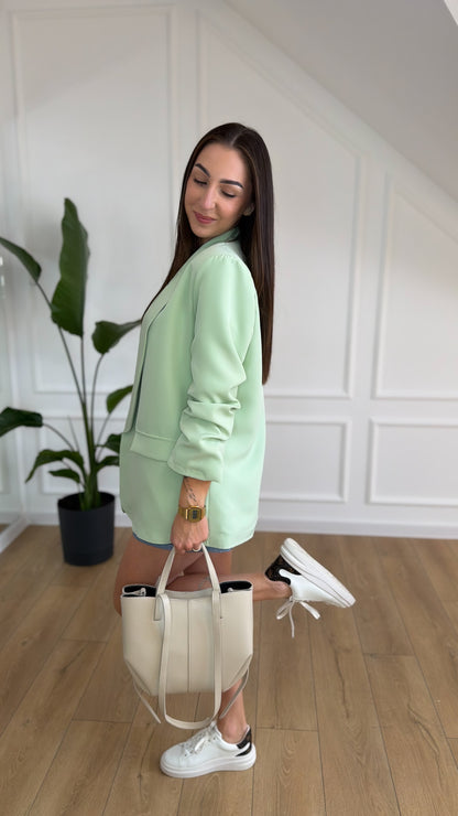 Marynarka ZARKA - oversize PISTACJA