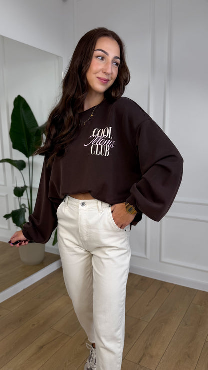 BLUZA COOL MOMS CLUB czekoladowa
