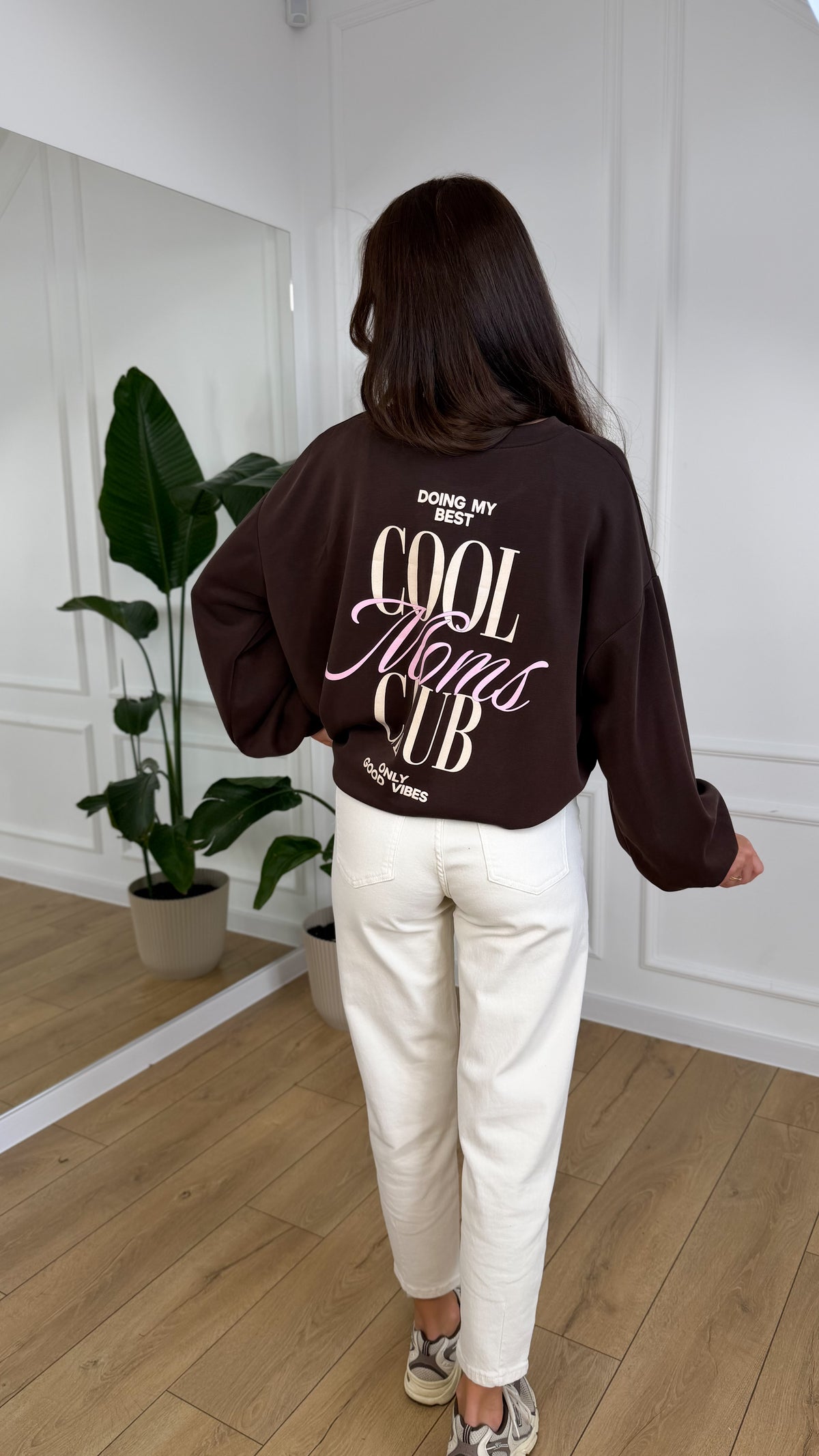 BLUZA COOL MOMS CLUB czekoladowa