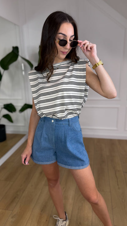 Spodenki DENIM - CIEMNY JEANS