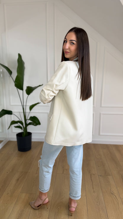 Marynarka ZARKA - oversize ECRU