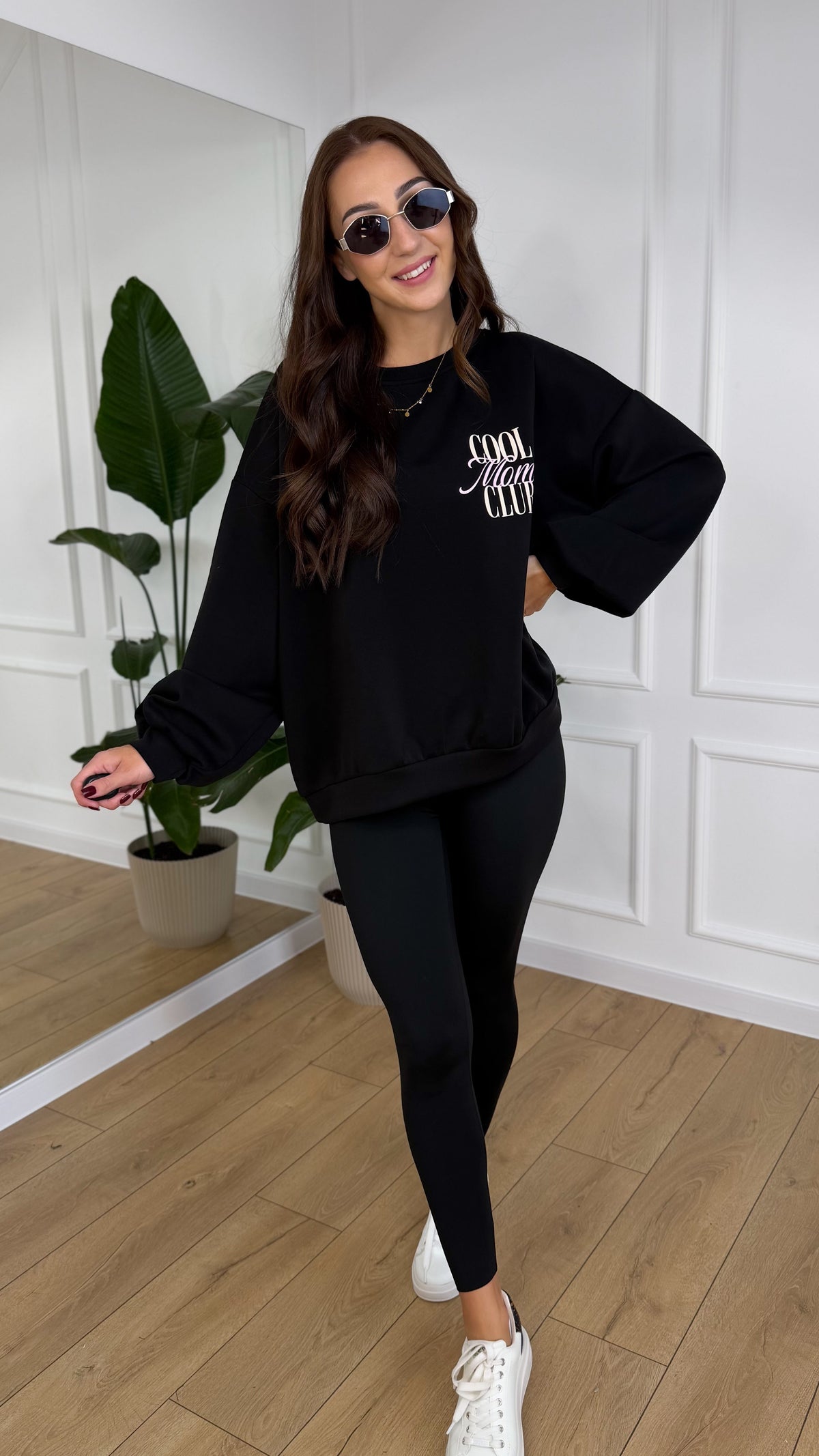 BLUZA COOL MOMS CLUB czarna