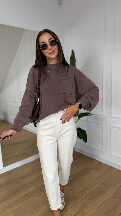 BLUZA AZARA Z KIESZONKĄ RIVA fango