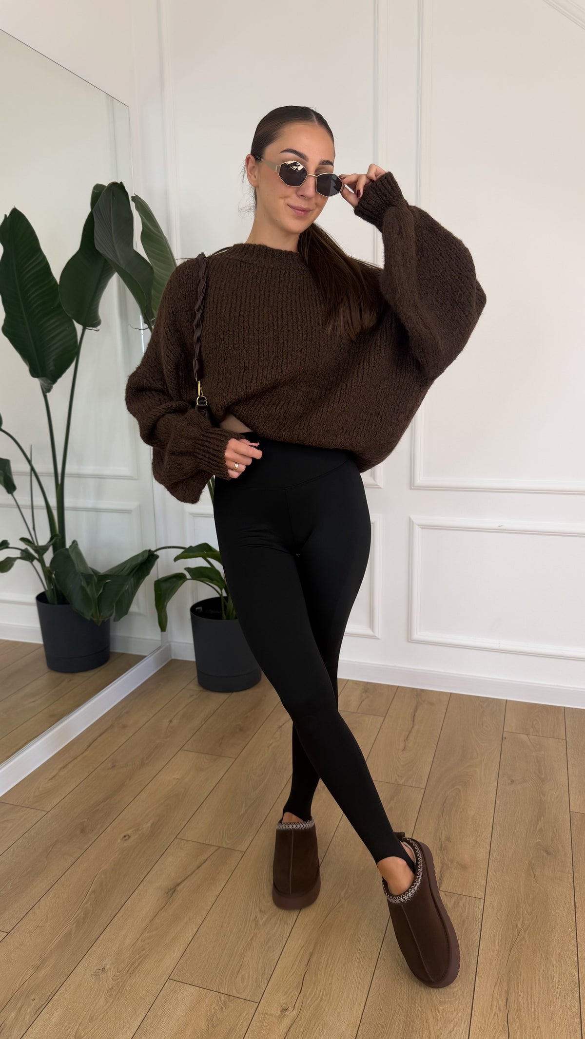 Legginsy modelujące AZARA  — z zapiętką czarne