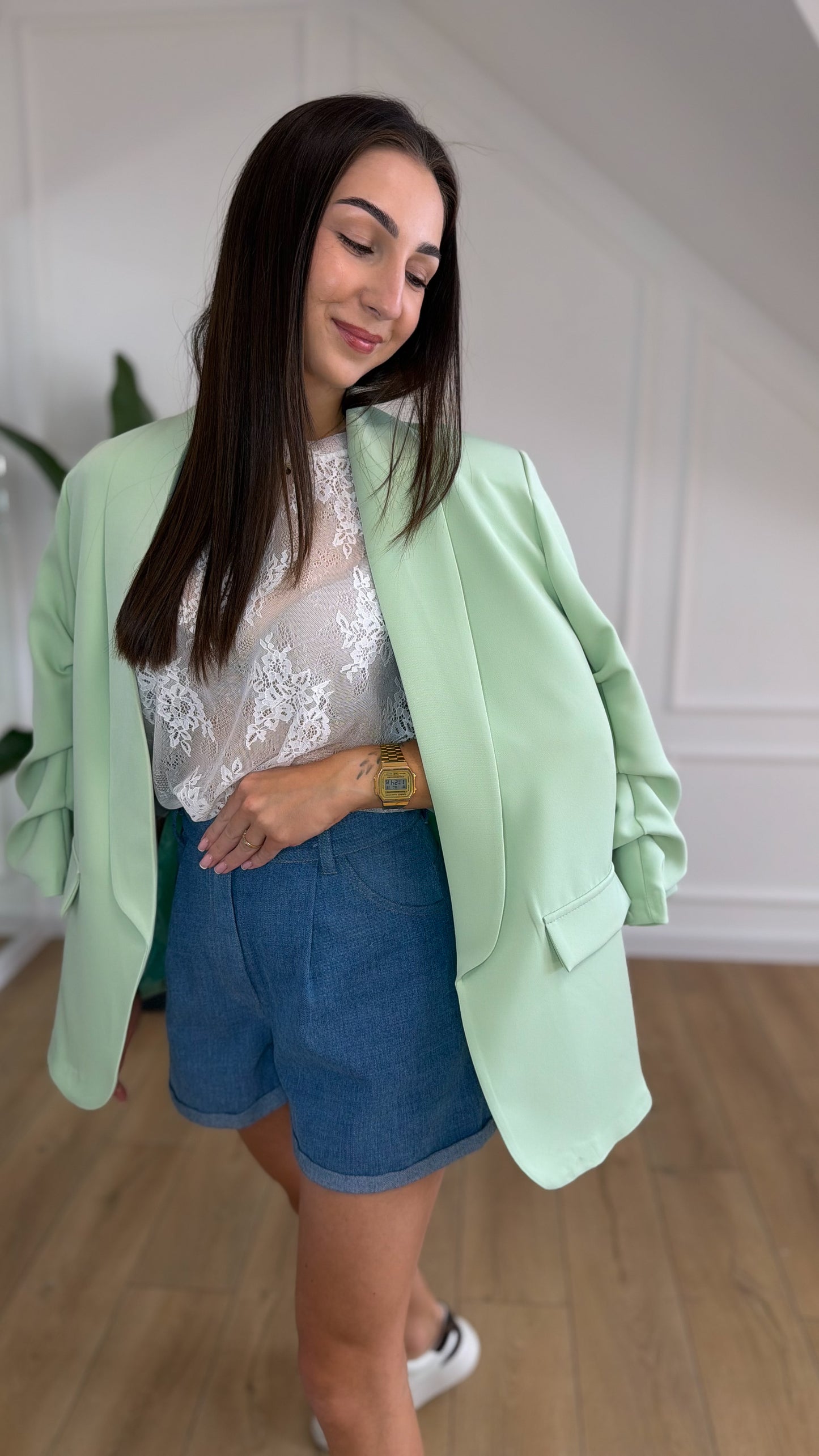 Marynarka ZARKA - oversize PISTACJA