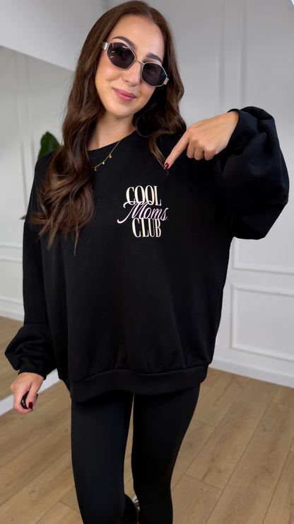 BLUZA COOL MOMS CLUB czarna