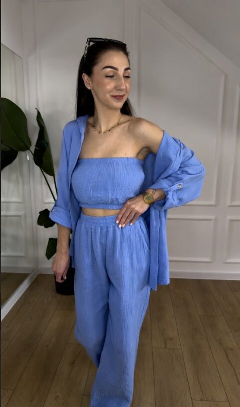 Komplet muślinowy MELISA – 3 częściowy