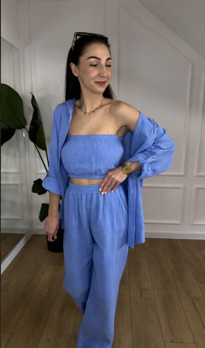 Komplet muślinowy MELISA – 3 częściowy